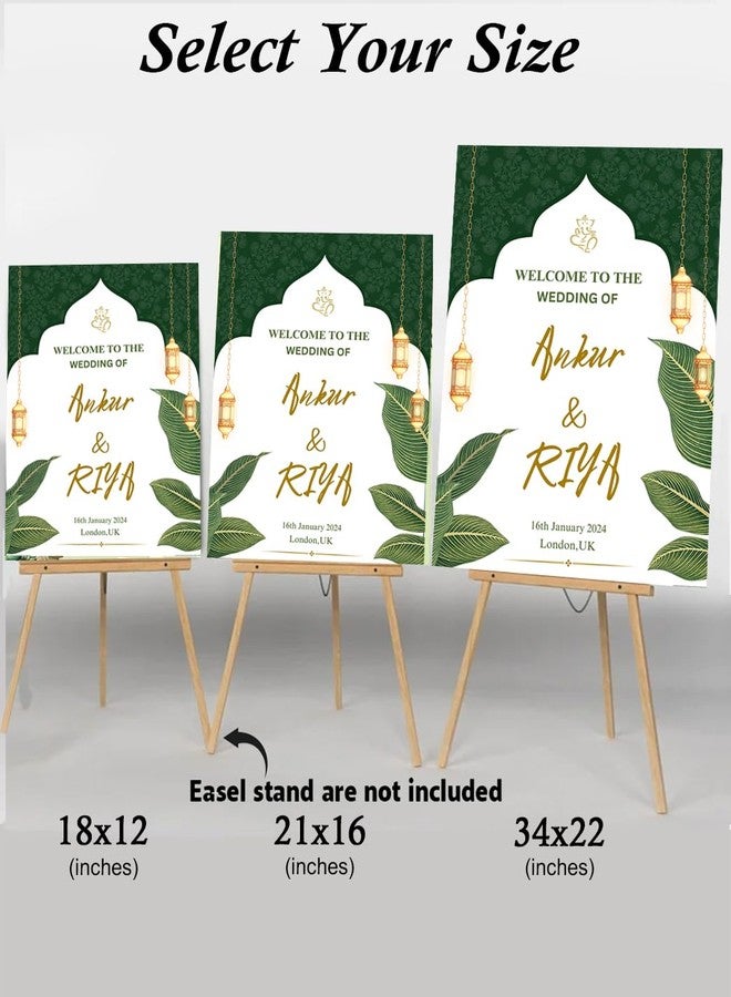 Theme My Party Custom Indian Wedding Ceremony Signage I Customised Indian Wedding Sign Board I Indian Ceremony Welcome Signage for Wedding Decoration - Image 4